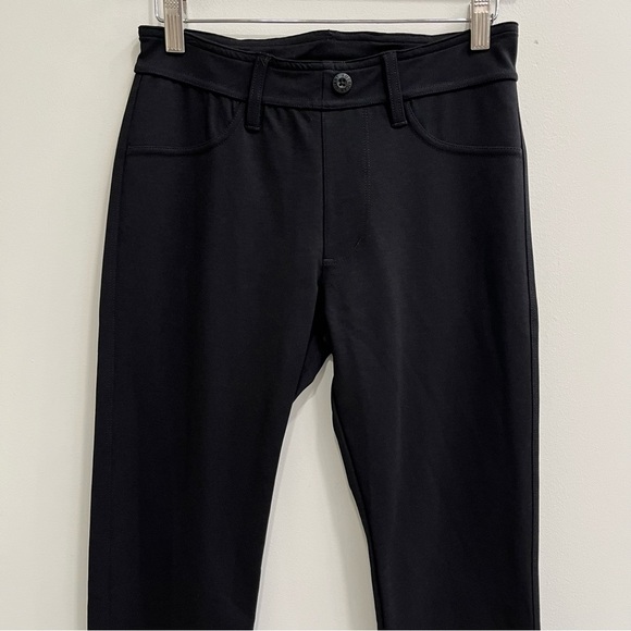 AMERICAN GIANT Black Slim Leg Cigarette Ponte Trouser Dress Pants Size 4 - Picture 3 of 8